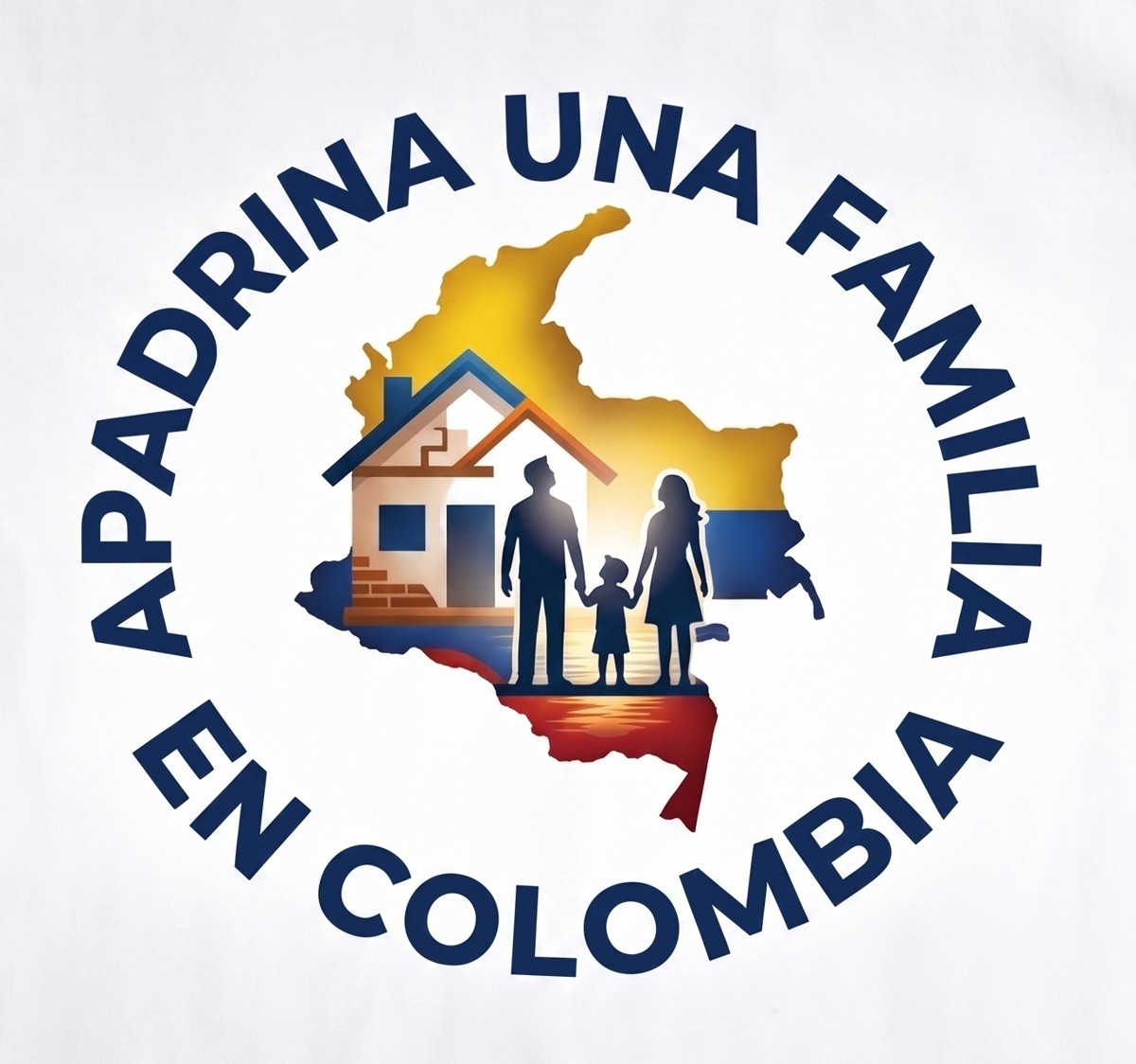 Logotipo de la campaña Apadrina una Familia en Colombia